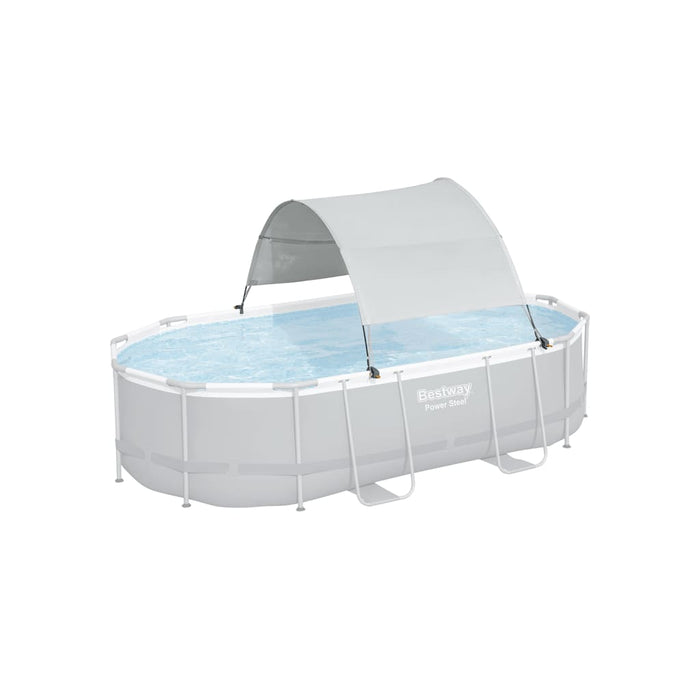 Bestway Tettoia per Piscina Fuori Terra Bianco