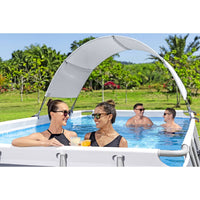 Bestway Tettoia per Piscina Fuori Terra Bianco