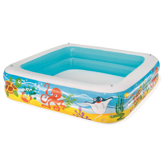 Bestway Piscina da Gioco con Tettoia Blu 140x140x114 cm 52192