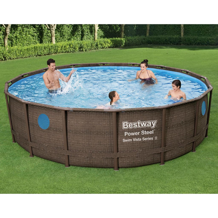 Bestway Set Piscina Power Steel 488x122 cm