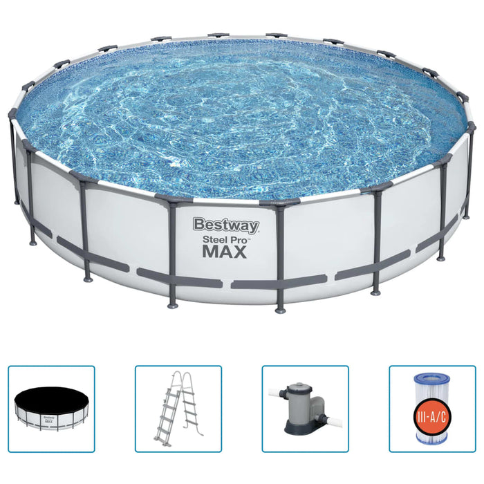 Bestway Set Piscina Steel Pro MAX 549x122 cm