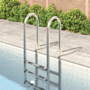 Scala per Piscina 54x38x158 cm Acciaio Inox 304