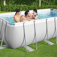 Bestway Power Steel Set Piscina Rettangolare 404x201x100 cm