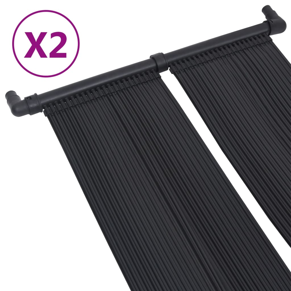 Pannelli Solari Riscaldatori per Piscina 2 pz 80x310 cm