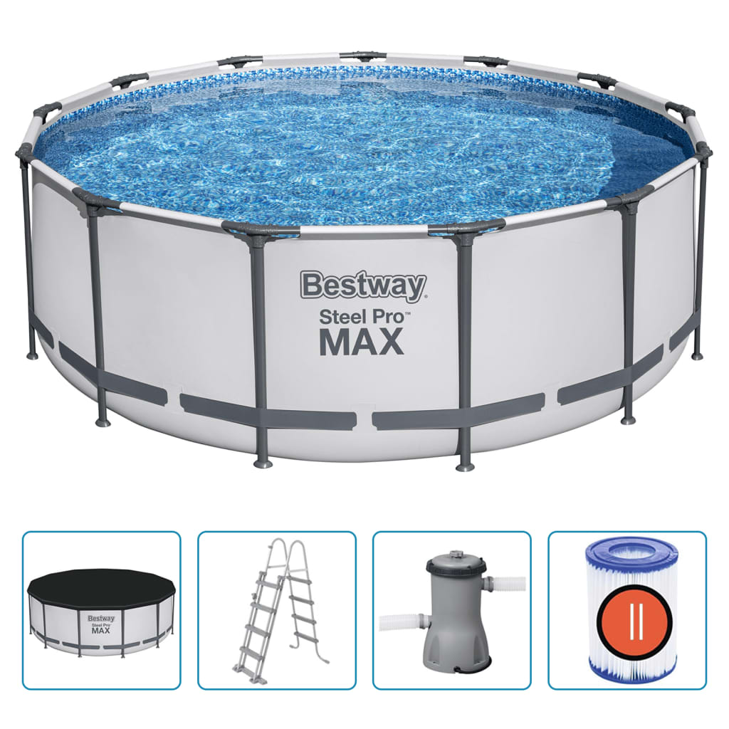 Bestway Steel Pro MAX Set Piscina Rotonda 396x122 cm