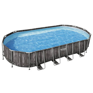 Bestway Set Piscina Ovale 7,32x3,66x1,22 m