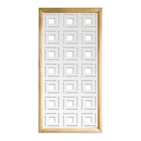 4SIDES - Moduli Decorativi in Legno e PVC Colore: bianco, Misura: 47x94 cm