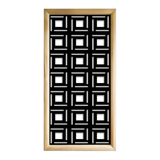 4SIDES - Moduli Decorativi in Legno e PVC Colore: nero, Misura: 73x148 cm