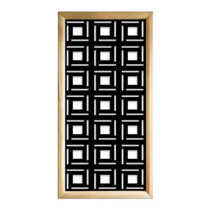 4SIDES - Moduli Decorativi in Legno e PVC Colore: nero, Misura: 47x94 cm