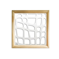 ABSTRACT - Moduli Decorativi in Legno e PVC Colore: bianco, Misura: 48x48 cm