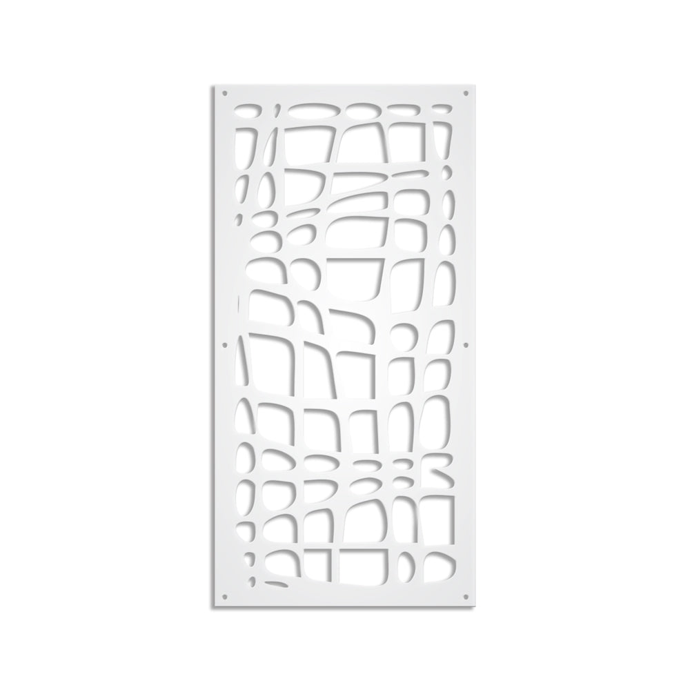 ABSTRACT - Pannello in PVC traforato - Parasole Colore: bianco, Misura: 73x148 cm