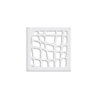 ABSTRACT - Pannello in PVC traforato - Parasole Misura: 48x48 cm, Colore: bianco