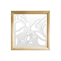 ADENIUM - Moduli Decorativi in Legno e PVC Misura: 48x48 cm, Colore: bianco