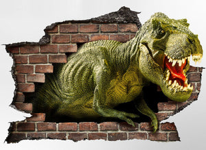 Adesivo murale 3D dinosauro T-Rex adesivo per muro cameretta bimbi wall sticker Misura: 150x100 cm