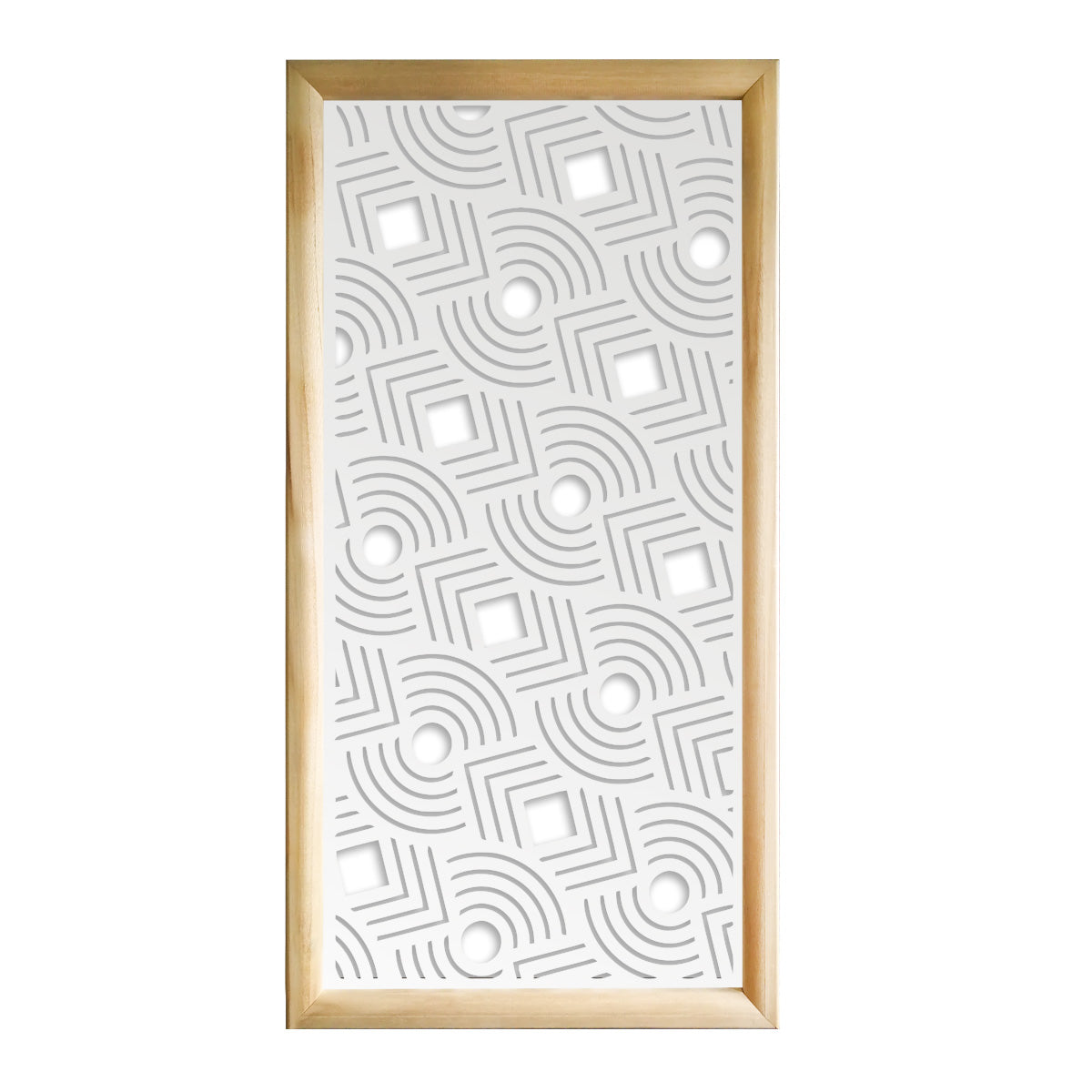 AIM - Moduli Decorativi in Legno e PVC Misura: 47x94 cm, Colore: bianco