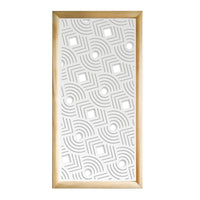 AIM - Moduli Decorativi in Legno e PVC Misura: 47x94 cm, Colore: bianco