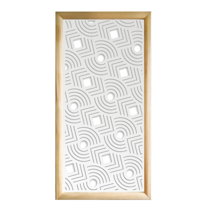 AIM - Moduli Decorativi in Legno e PVC Misura: 47x94 cm, Colore: bianco