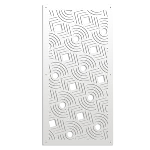 AIM - Pannello in PVC traforato - Parasole Colore: bianco, Misura: 73x148 cm