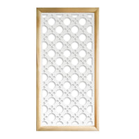 ALADIN - Moduli Decorativi in Legno e PVC Colore: bianco, Misura: 73x148 cm