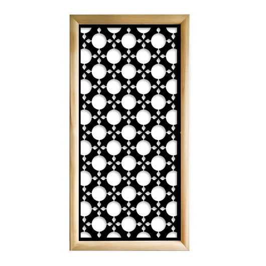 ALADIN - Moduli Decorativi in Legno e PVC Colore: nero, Misura: 73x148 cm