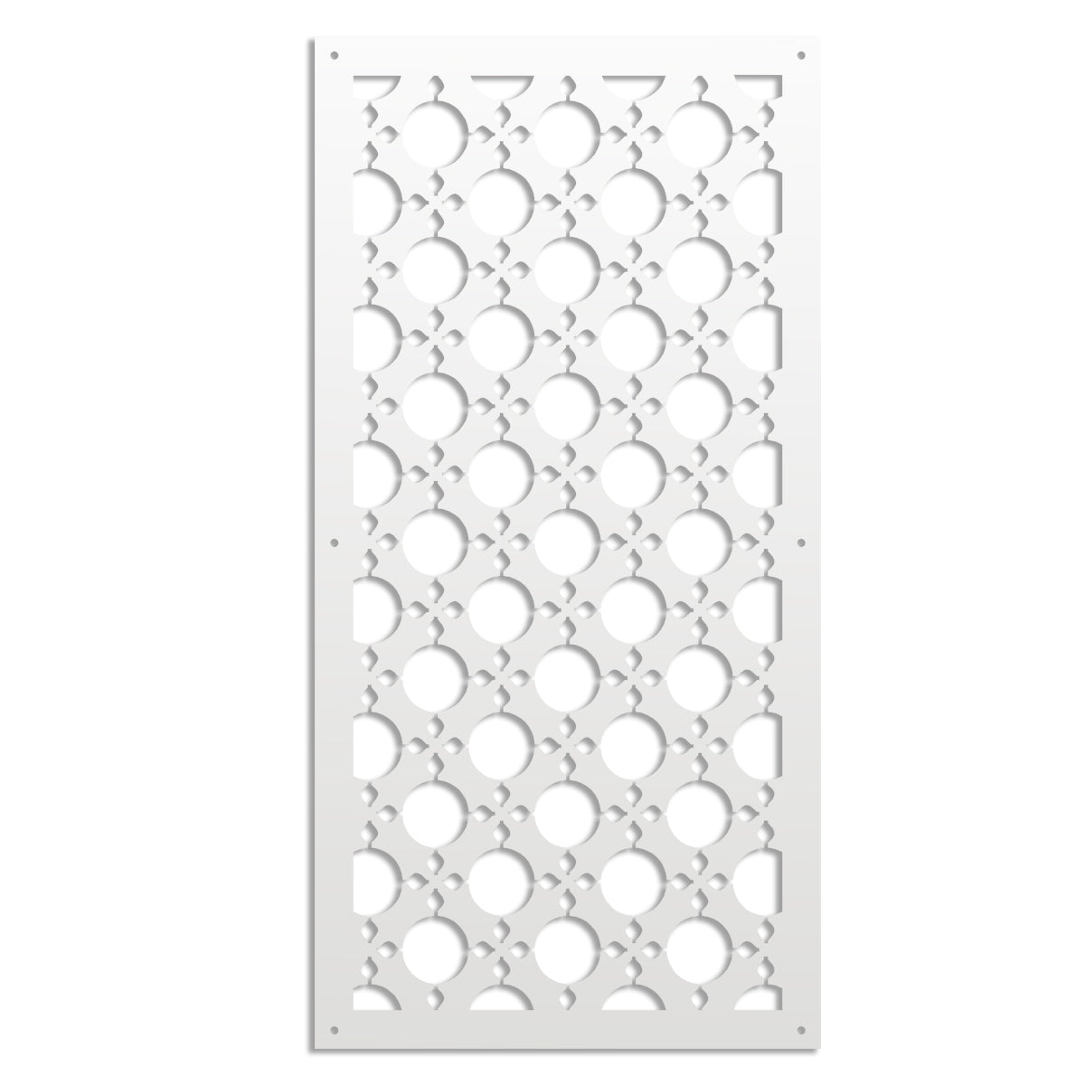 ALADIN - Pannello in PVC traforato - Parasole Misura: 73x148 cm, Colore: bianco