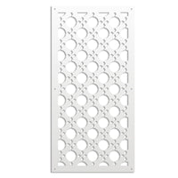 ALADIN - Pannello in PVC traforato - Parasole Misura: 73x148 cm, Colore: bianco