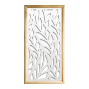 ALGA - Moduli Decorativi in Legno e PVC Colore: bianco, Misura: 73x148 cm