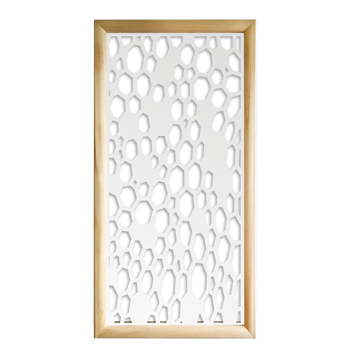 ALVEARE - Moduli Decorativi in Legno e PVC Colore: bianco, Misura: 47x94 cm