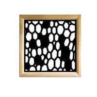 ALVEARE - Moduli Decorativi in Legno e PVC Colore: nero, Misura: 98x98 cm