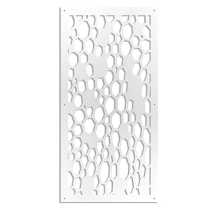 ALVEARE - Pannello in PVC traforato - Parasole Colore: bianco, Misura: 47x94 cm