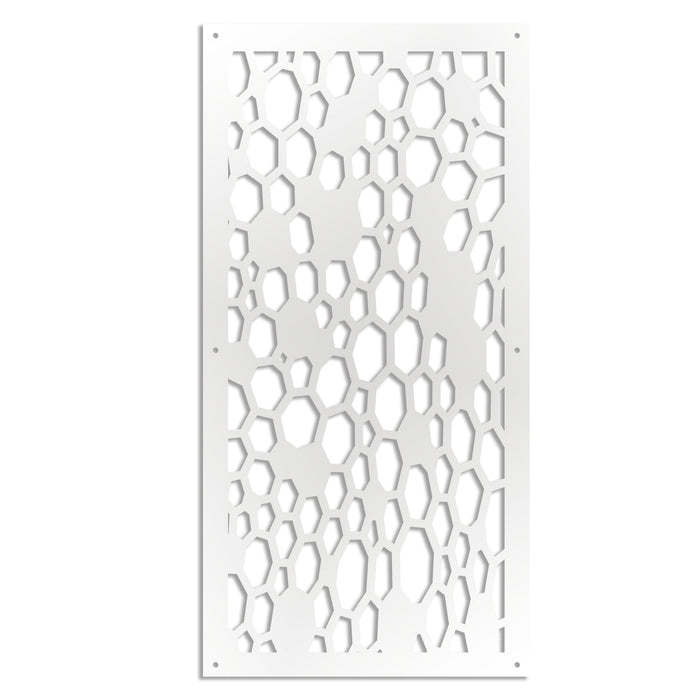 ALVEARE - Pannello in PVC traforato - Parasole Colore: bianco, Misura: 47x94 cm