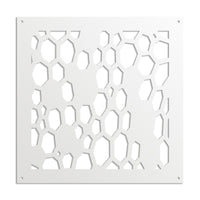 ALVEARE - Pannello in PVC traforato - Parasole Misura: 73x73 cm, Colore: bianco