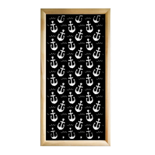 ANCHOR - Moduli Decorativi in Legno e PVC Colore: nero, Misura: 73x148 cm