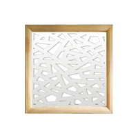 APOCALYPSE  - Moduli Decorativi in Legno e PVC Misura: 48x48 cm, Colore: bianco