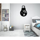 ASTROLAMP - Adesivo murale wall sticker in vinile 55x90 cm Colore: nero