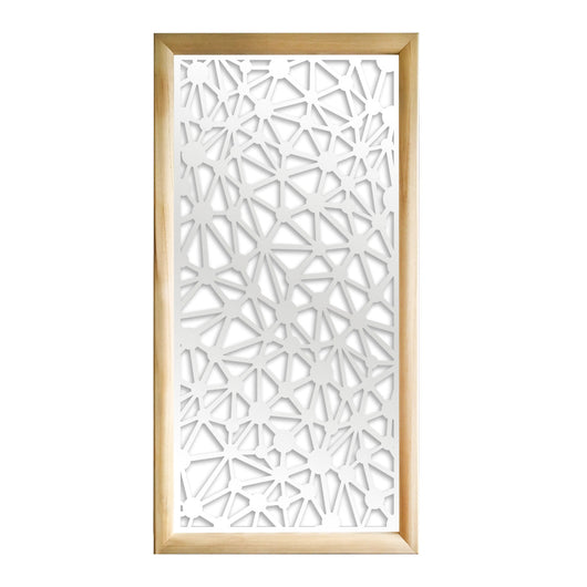 ATOM - Moduli Decorativi in Legno e PVC Misura: 73x148 cm, Colore: bianco