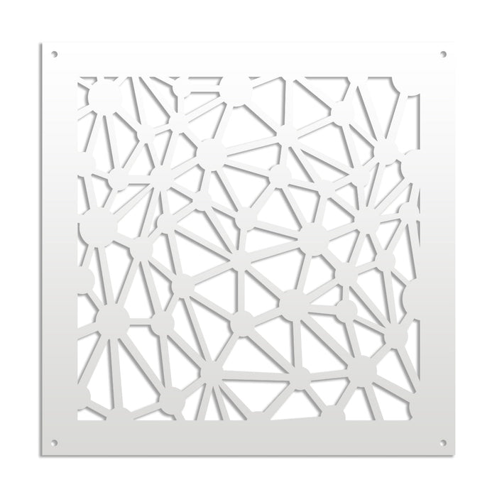 ATOM - Pannello in PVC traforato - Parasole Misura: 98x98 cm, Colore: bianco