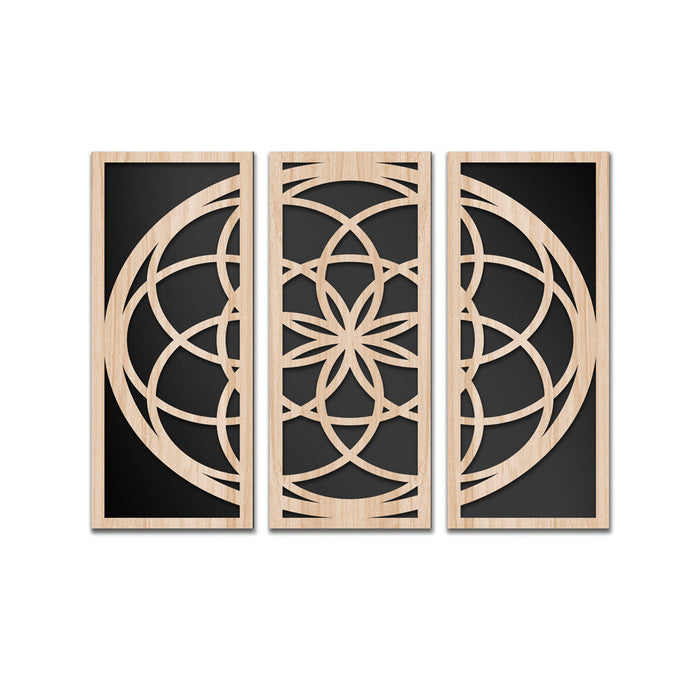 ATOMO 100x70 cm- Quadro arredo LASERCUT composito Legno e PVC Misura: 100x70 cm