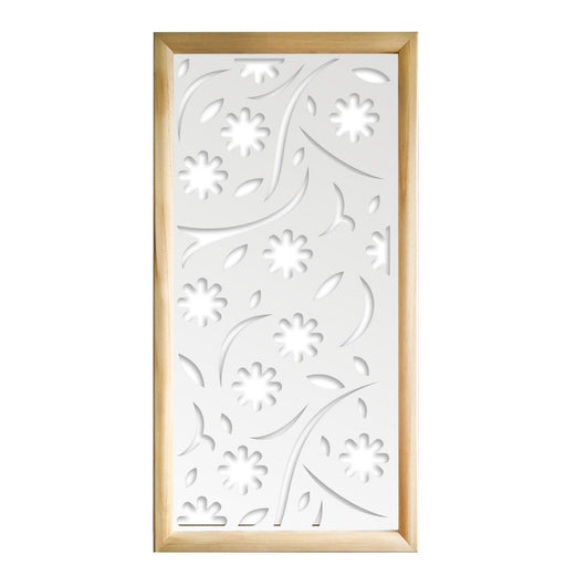 AUTUMN - Moduli Decorativi in Legno e PVC Misura: 47x94 cm, Colore: bianco