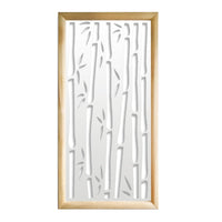 BAMBU - Moduli Decorativi in Legno e PVC Colore: bianco, Misura: 73x148 cm