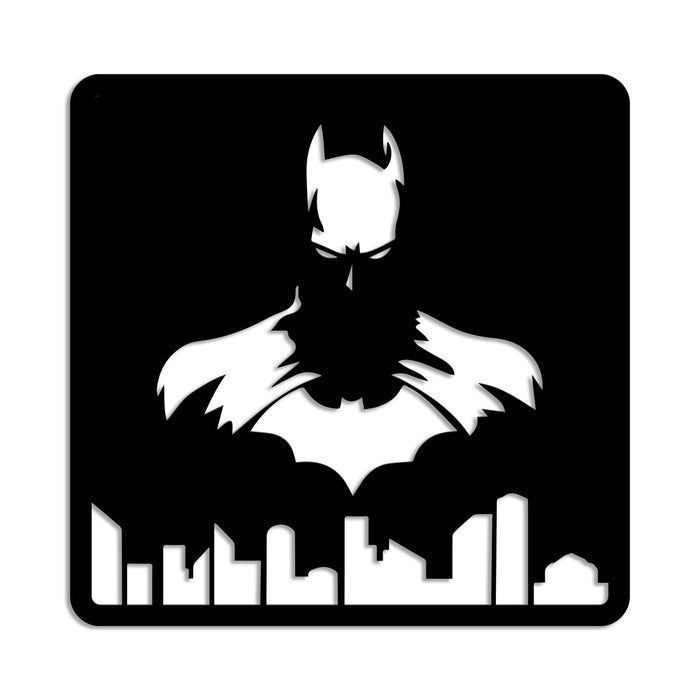 Batman - Quadro moderno in pvc solido 48 x 48cm Colore: nero