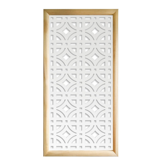 BELLATOR - Moduli Decorativi in Legno e PVC Misura: 47x94 cm, Colore: bianco