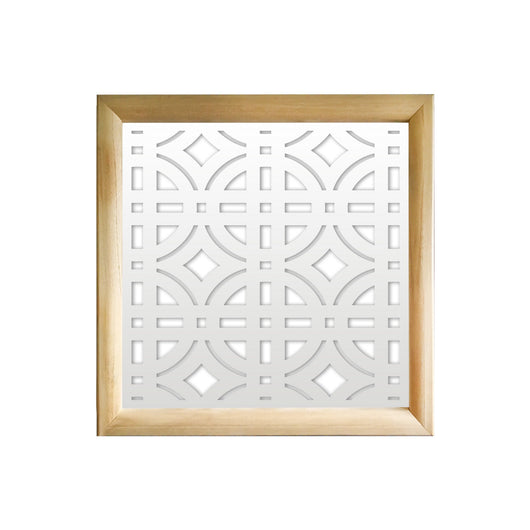 BELLATOR - Moduli Decorativi in Legno e PVC Colore: bianco, Misura: 48x48 cm