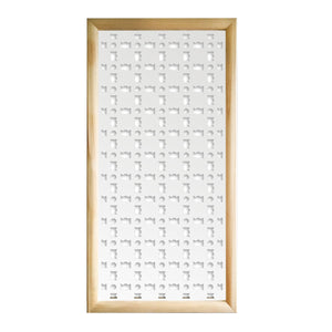 BISCUIT - Moduli Decorativi in Legno e PVC Misura: 47x94 cm, Colore: bianco