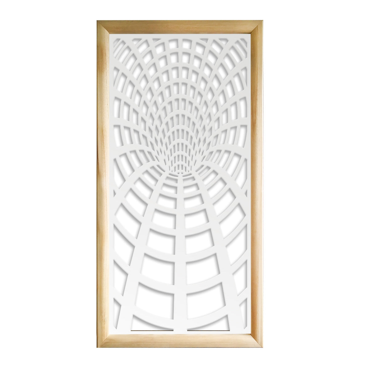 BLACKHOLE - Moduli Decorativi in Legno e PVC Misura: 47x94 cm, Colore: bianco