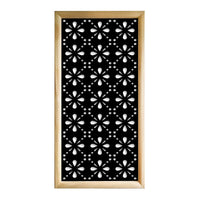 BLEE - Moduli Decorativi in Legno e PVC Colore: nero, Misura: 47x94 cm