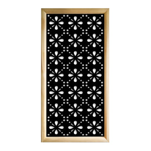 BLEE - Moduli Decorativi in Legno e PVC Colore: nero, Misura: 47x94 cm