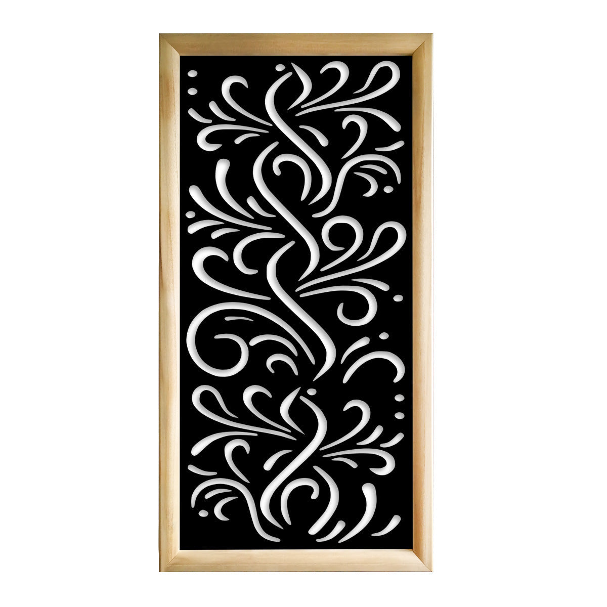 BLOW - Moduli Decorativi in Legno e PVC Colore: nero, Misura: 73x148 cm