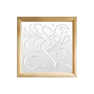 BLOW - Moduli Decorativi in Legno e PVC Colore: bianco, Misura: 48x48 cm