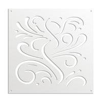 BLOW - Pannello in PVC traforato - Parasole Colore: bianco, Misura: 98x98 cm